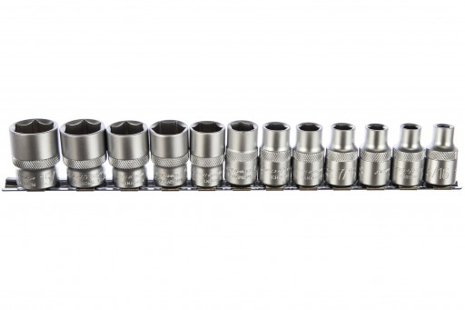 Набор головок 6гр 1/2" 12пр (5/16",11/32".7/16" 15/32".1/2".9/16.11/16) 3/4 на мет пл 620412 ДТ